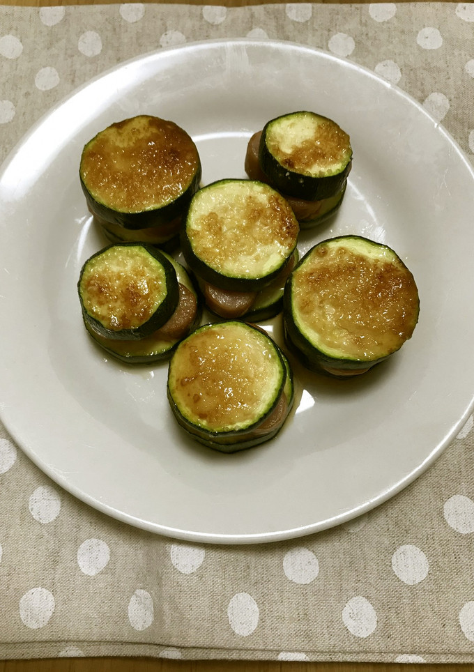 ズッキーニのピザ風はさみ焼き-レシピのメイン写真