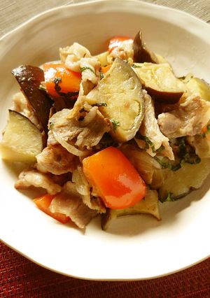 賀茂なすと豚バラ肉の蒸し焼き-レシピのメイン写真
