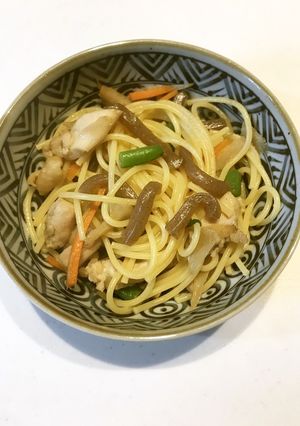 【学校給食】スパゲティ入りかわりきんぴら-レシピのメイン写真