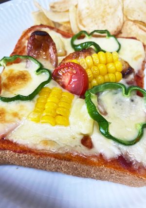 全部のせ♡ピザトースト-レシピのメイン写真