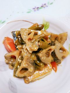 厚揚げと蓮根の炒め煮-レシピのメイン写真