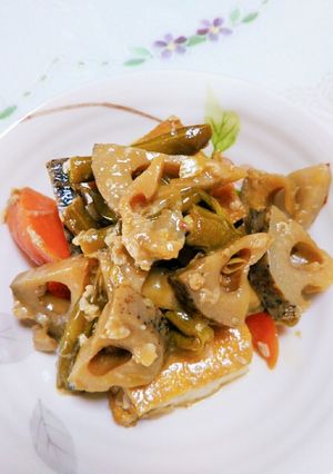 厚揚げと蓮根の炒め煮-レシピのメイン写真