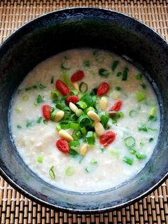 蒸し鶏のオートミール中華粥-レシピのメイン写真