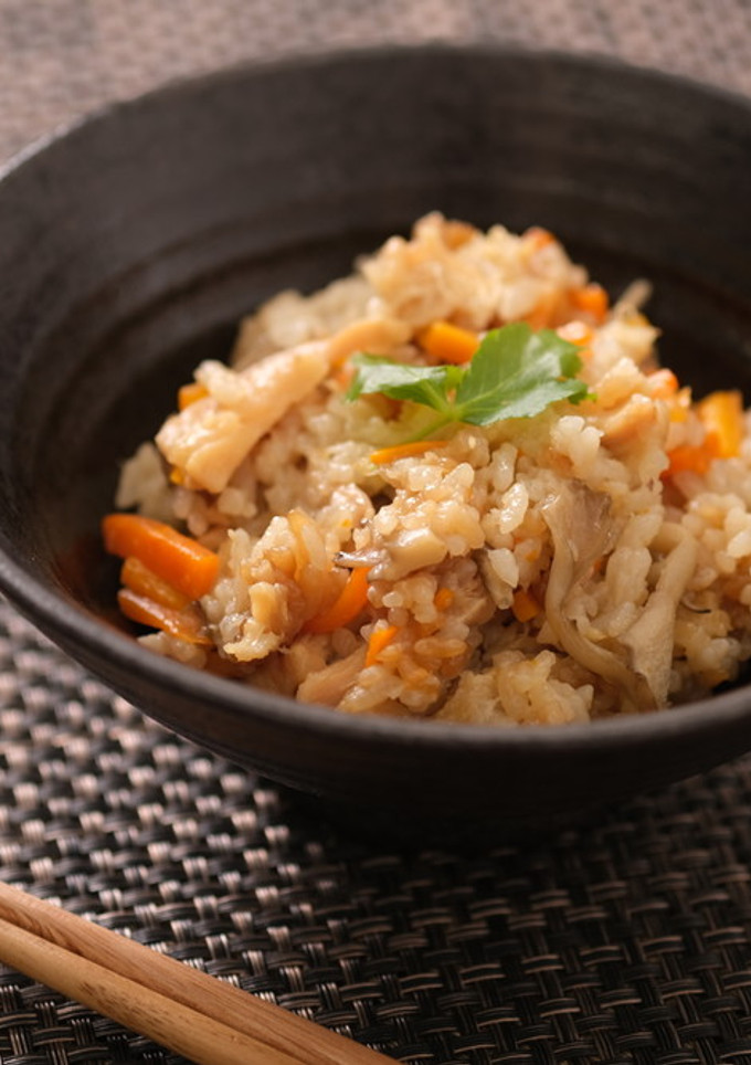 季節のからあげ炊き込みご飯-レシピのメイン写真