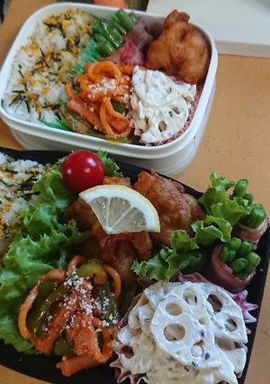 高３男子のお弁当とお父さん6月2日-レシピのメイン写真