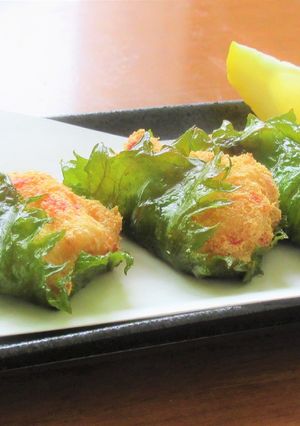 手作りがんも　～かにかま豆腐の青じそ揚げ-レシピのメイン写真