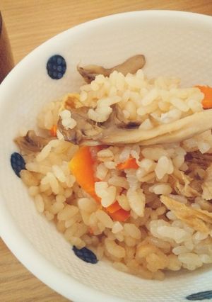 味付けはめんつゆのみ！かんたん舞茸ご飯。-レシピのメイン写真