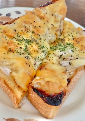 食パンアレンジ！チーズ白味噌トースト-レシピのメイン写真