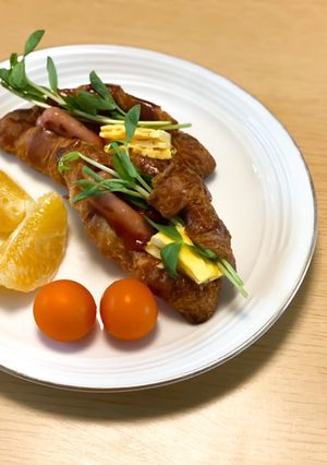 クロワッサンサンド-レシピのメイン写真