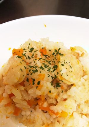 炊飯器でお手軽シーフードピラフ-レシピのメイン写真