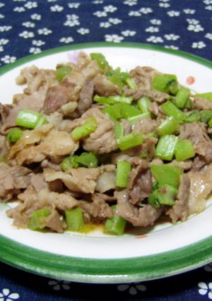 豚肉と大根葉で　『しょうが焼き』-レシピのメイン写真