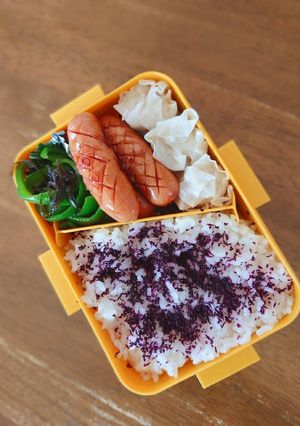 冷蔵庫にあったものを詰め込んだ弁当♪-レシピのメイン写真
