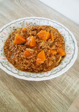 カボチャと挽き肉の和風あんかけ-レシピのメイン写真