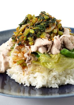 レタスと豚しゃぶのどんぶり-レシピのメイン写真