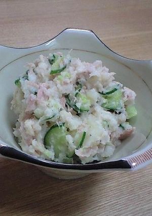 妊婦用☆減塩ノンオイルのポテトサラダ♪-レシピのメイン写真