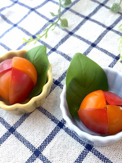 お弁当に 二色ミニトマトのお花 簡単-レシピのメイン写真
