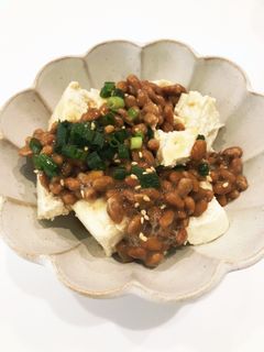 くずし豆腐の納豆乗せ-レシピのメイン写真