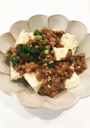 くずし豆腐の納豆乗せ-レシピのメイン写真