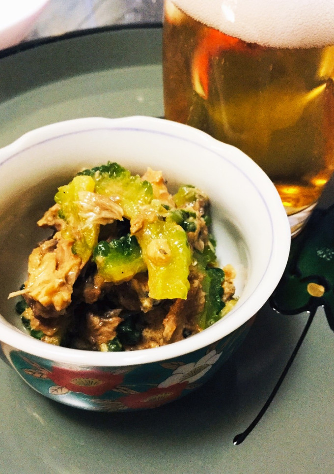 サバ味噌煮缶とゴーヤでもう一品、お通し風-レシピのメイン写真