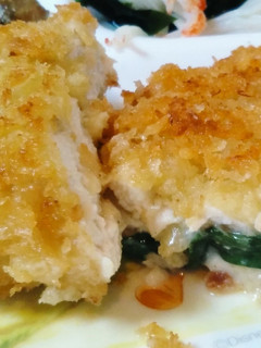 鶏胸肉の、バジルチーズカツ-レシピのメイン写真