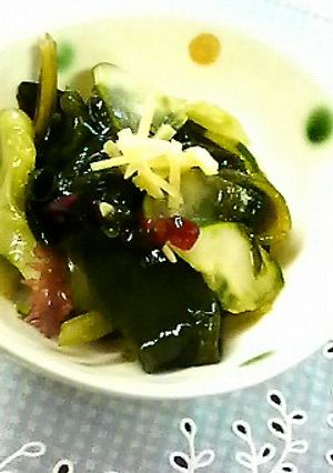 若布とキュウリの酢の物-レシピのメイン写真