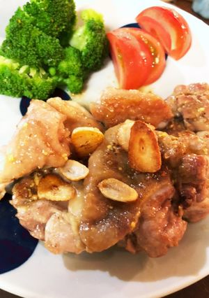 鳥もも肉のガーリックマスタード焼き-レシピのメイン写真