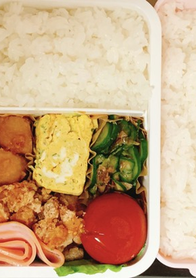 朝完・から揚げ翌日のおかずいっぱい弁当-レシピのメイン写真