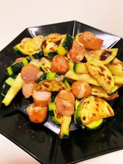 簡単☆ズッキーニとウインナー炒め-レシピのメイン写真