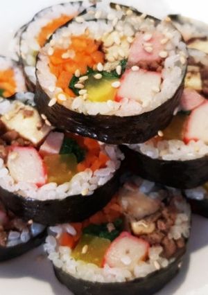 韓国人妻のキンパ　韓国海苔巻き-レシピのメイン写真