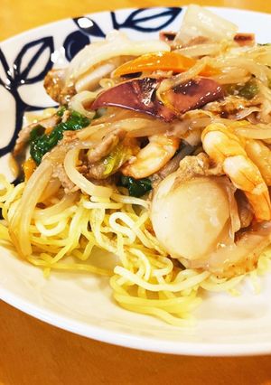 とろーり☆ボリュームあんかけ海鮮焼きそば-レシピのメイン写真