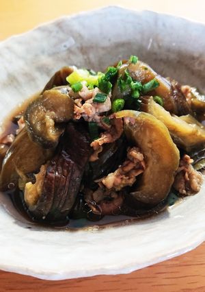 茄子と豚肉の煮物-レシピのメイン写真
