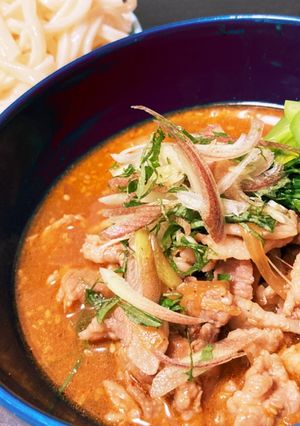 こってり旨辛つけうどん-レシピのメイン写真