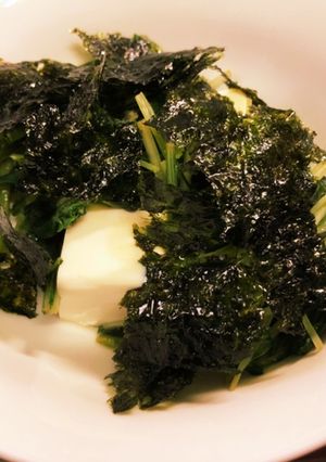 ほうれん草水菜ナムルの豆腐サラダ-レシピのメイン写真