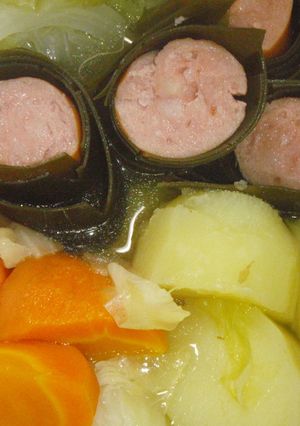 フランクフルトの昆布巻き入り♪和風ポトフ-レシピのメイン写真