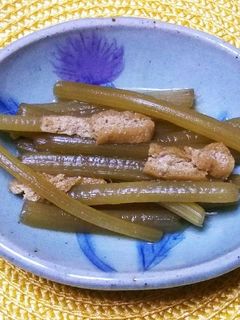 ふきと油揚げの煮物-レシピのメイン写真