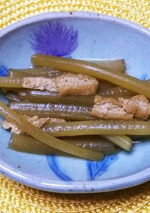 ふきと油揚げの煮物-レシピのメイン写真