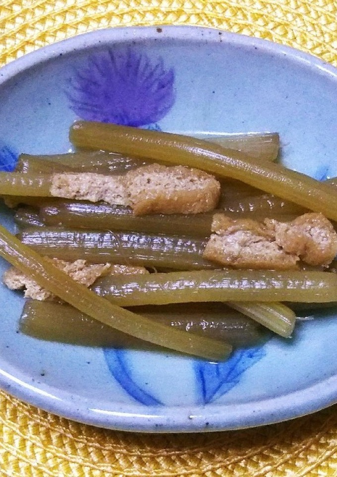 ふきと油揚げの煮物-レシピのメイン写真