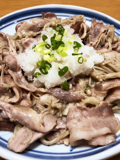とにかく簡単★サッパリ豚バラとエノキ炒め-レシピのメイン写真