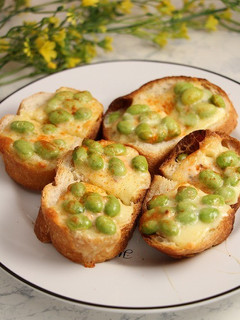 簡単!ブルスケッタ☆枝豆チーズ-レシピのメイン写真