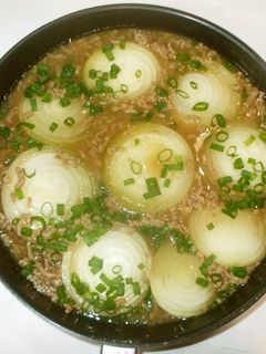 新玉ねぎ詰めない煮♪簡単ひき肉-レシピのメイン写真