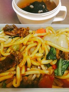 お弁当★ホルモン焼きうどん/記録用★-レシピのメイン写真