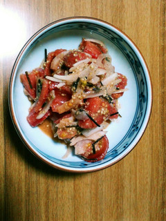 トマトの白ごま&塩昆布和え-レシピのメイン写真
