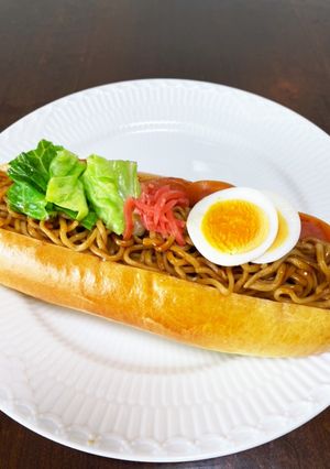 ほっこり♡焼きそばパン-レシピのメイン写真