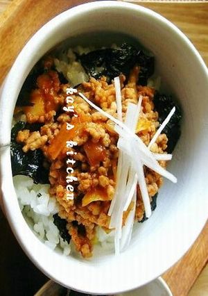 ピリ辛そぼろ丼-レシピのメイン写真