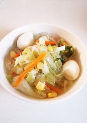 簡単☆野菜たっぷり春雨スープ☆-レシピのメイン写真
