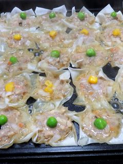 たこ焼き機でヘルシー焼売(シュウマイ)♪-レシピのメイン写真