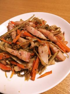 洋風キンピラごぼう-レシピのメイン写真