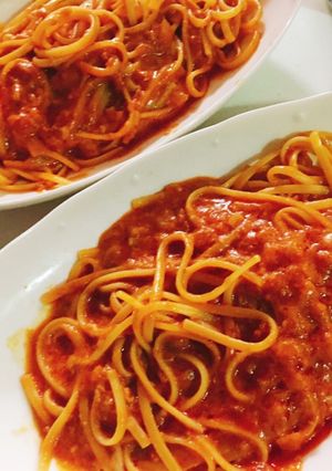 かんたんカニクリームパスタぷち贅沢-レシピのメイン写真