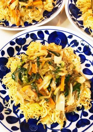 残り物で美味しいかた焼きそば #うちの-レシピのメイン写真