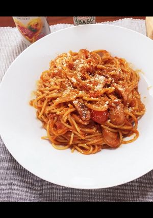 ナポリタントマトパスタ-レシピのメイン写真